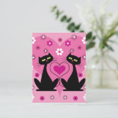 Lovely Cats Briefkaart (Staand voorkant)