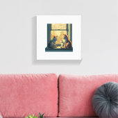 Lovely Cats Canvas Afdruk (Insitu (Woonkamer))