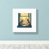 Lovely Cats Canvas Afdruk (Insitu (Houten vloer))