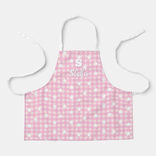 Lovely chef apron. Children's aprons with name Schort (Voorkant)
