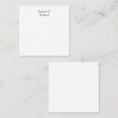 Lovely Chic Calligraphy Couple Names Wedding Informatiekaartje (Voorkant / Achterkant)