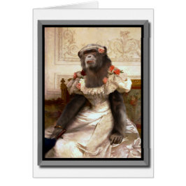 Lovely Chimp in Gown