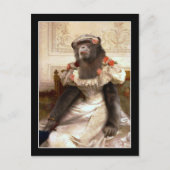 Lovely Chimp in Gown Briefkaart (Voorkant)