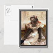 Lovely Chimp in Gown Briefkaart (Voorkant / Achterkant)