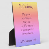 Lovely Christian Grace is Sufficient Fotoplaat (Zijkant)