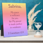 Lovely Christian Grace is Sufficient Fotoplaat (Zijkant)