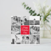 Lovely Collage Couple Photo & Happy Valentines Day (Staand voorkant)