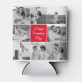 Lovely Collage Couple Photo & Happy Valentines Day Blikjeskoeler (Voorkant)