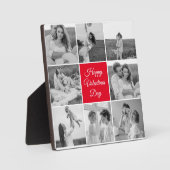 Lovely Collage Couple Photo & Happy Valentines Day Fotoplaat (Voorkant)