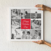 Lovely Collage Couple Photo & Happy Valentines Day Poster