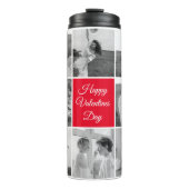 Lovely Collage Couple Photo & Happy Valentines Day Thermosbeker (Voorkant)