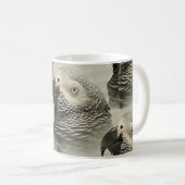 Lovely Congo African Grey Parrot Koffiemok (Voorkant rechts)