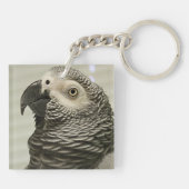 Lovely Congo African Grey Parrot Sleutelhanger (Achterkant)