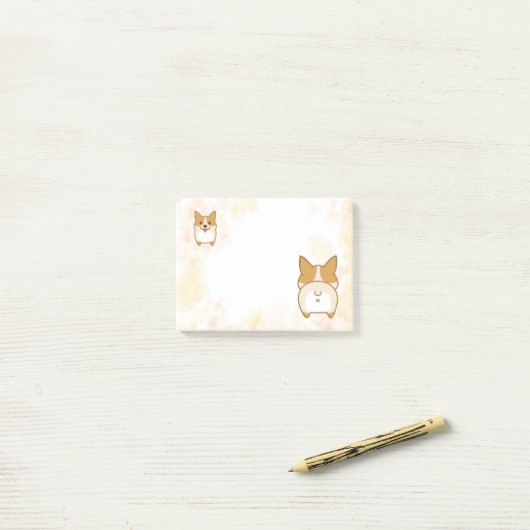 Lovely Corgi Butt Post-it Notes (Op bureau)