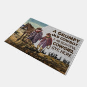 Lovely Cowboy Quotes Doormat, Cowboy Mat (Schuin)