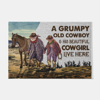 Lovely Cowboy Quotes Doormat, Cowboy Mat