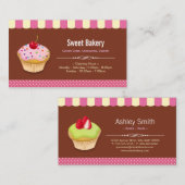 Lovely Custom Cupcakes - Zoete bakkerswinkel Visitekaartje (Voorkant / Achterkant)