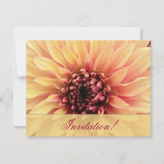 Lovely Dahlia Bridal Shower Uitnodiging (Voorkant)