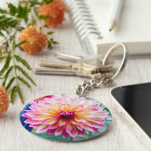 Lovely Dahlia Sleutelhanger (Zijkant)