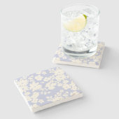 Lovely Daisies Pattern Custom Background Colors  Stenen Onderzetter (Zijkant)