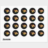 Lovely Daylily II Apparel en Gifts Ronde Sticker (Vel)