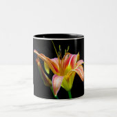 Lovely Daylily II Apparel en Gifts Tweekleurige Koffiemok (Center)