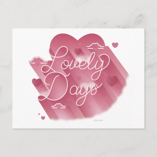Lovely Days / Postcard Feestdagenkaart (Voorkant)