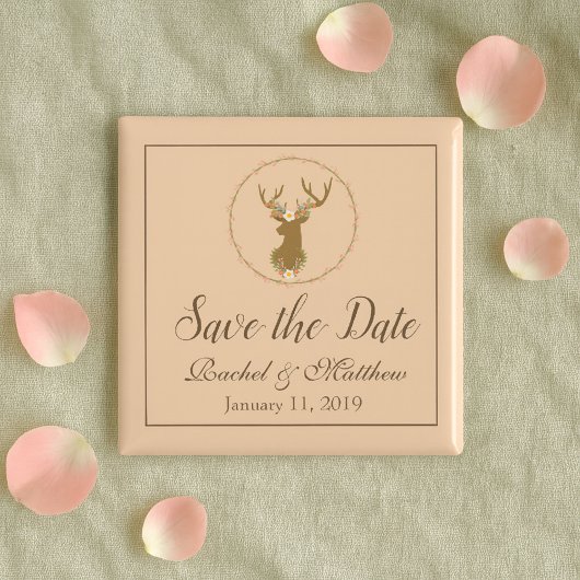 Lovely Deer Save the Date Magneet