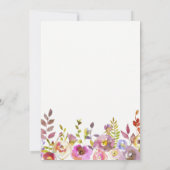 Lovely Delicate Floral | Christenuitnodiging Kaart (Achterkant)