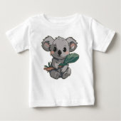 Lovely design featuring cute koala holding a leaf (Voorkant)