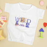 Lovely Dino Simple Funny Baby Boy 1st Birthday Kinder Shirts<br><div class="desc">Thema Dinosaur. Wilde. Gesimuleerde goudglitter. Stuur me een bericht als je op zoek bent naar overeenkomende objecten.</div>