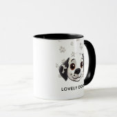 Lovely Doggo Smile Mug – Cute Happy Pup Illustrati Mok (Voorkant rechts)