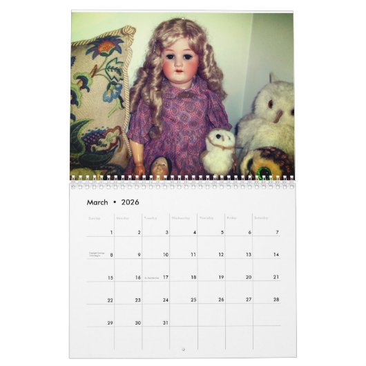 Lovely Dolls 2 Calendar Kalender (Mar 2026)