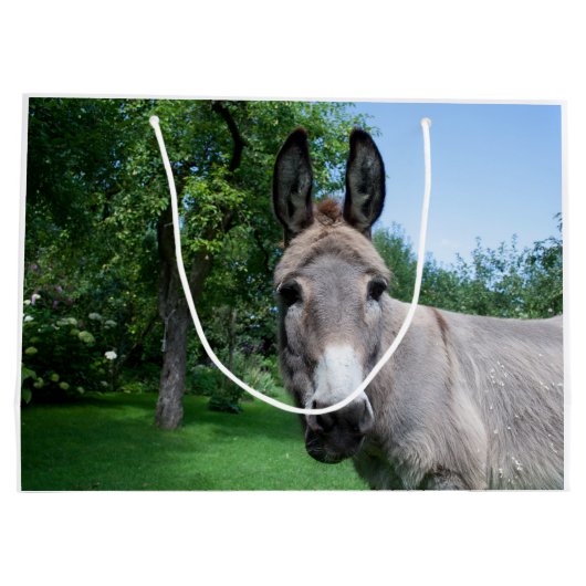 Lovely Donkey Portret Groot Cadeauzakje (Achterkant)