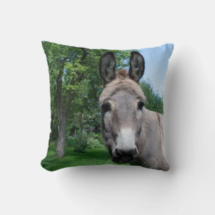 Lovely Donkey Portret Kussen
