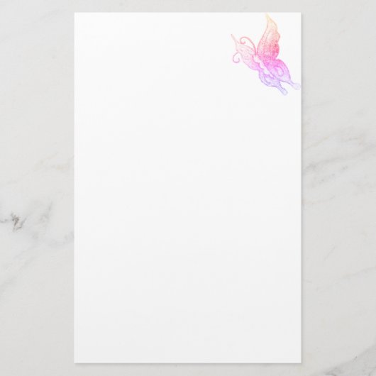Lovely Dreams Butterfly Briefpapier (Voorkant)