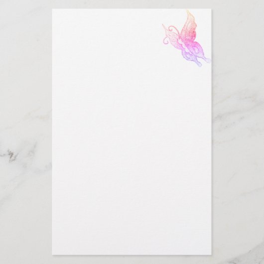 Lovely Dreams Butterfly Briefpapier (Voorkant)