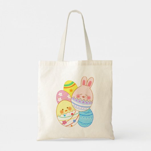 Lovely Easter Rabbit Tote Bag (Achterkant)