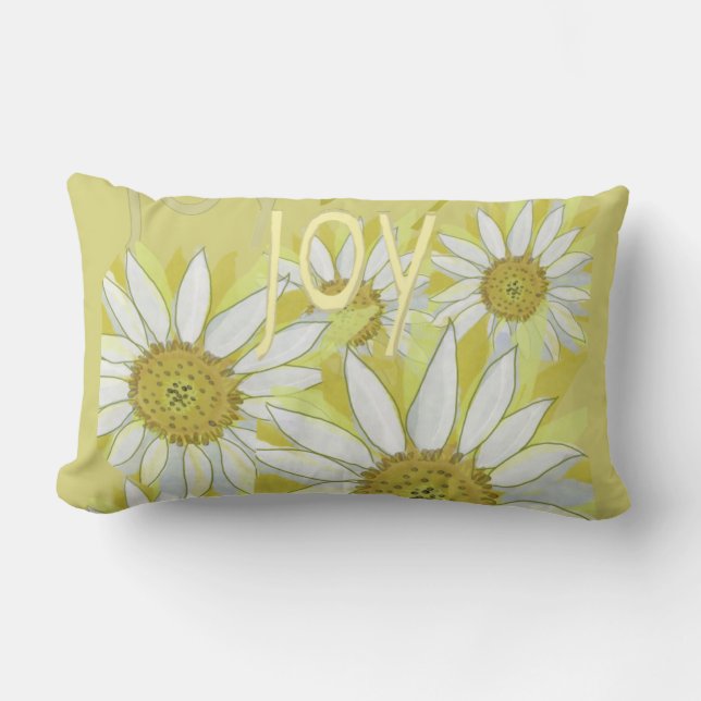Lovely Elegant Daisy Kussen (Voorkant)