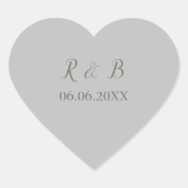 Lovely en Elegant Wedding Hart Sticker