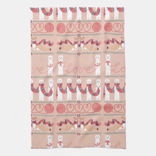 Lovely Ermines Kitchen Towels Theedoek (Verticaal)