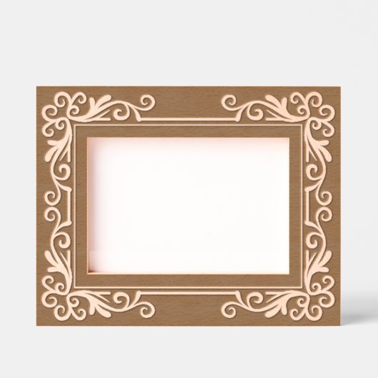 Lovely Etched Wooden Frame Engraved Frames Gegraveerde Lijstjes (Voorkant)