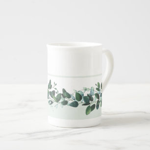 Lovely Eucalyptus Bandanical Bone China Mok