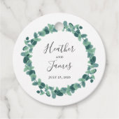 Lovely Eucalyptus Wedding Bedankjes Labels (Voorkant)