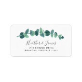 Lovely Eucalyptus Wedding Etiket (Voorkant)