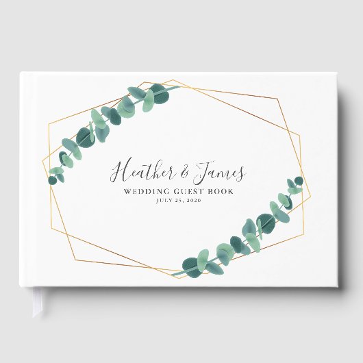 Lovely Eucalyptus Wedding Gastenboek (Voorkant)