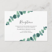 Lovely Eucalyptus Wedding Informatiekaartje (Voorkant)