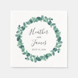 Lovely Eucalyptus Wedding Servet