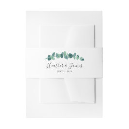 Lovely Eucalyptus Wedding Uitnodigingen Wikkel