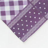 Lovely fabulous plum feminine decorative fleece deken (Hoek)